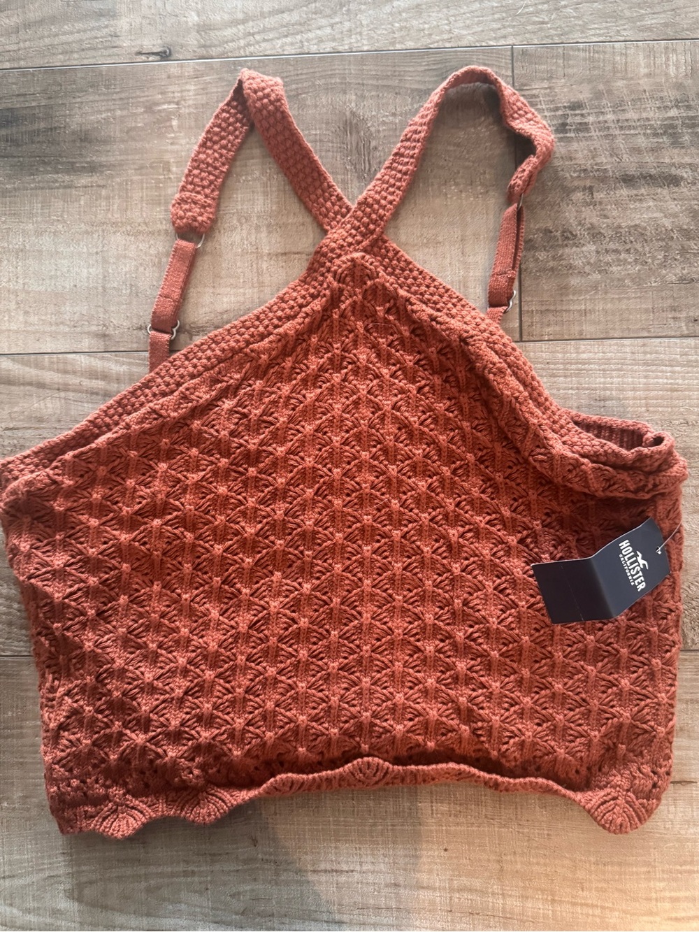 Hollister Crocheted Burnt Orange Bralette